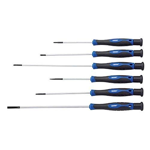 Draper PSS6XL Extra Long Precision Screwdriver Set , Blue