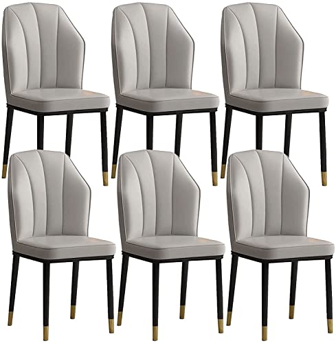dining chair Office Reception Chairs Business Dining Chairs Set Kitchen Dining Chairs Set of 6 Modern High Back Soft Seat Kitchen Living Room Cha