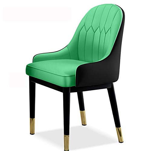 Modern Kitchen Dining Room Chairs Dining Chairs Water Proof Leather Side Chair With Metal Legs Kitchen Living Room Lounge Counter Chairs (Color :