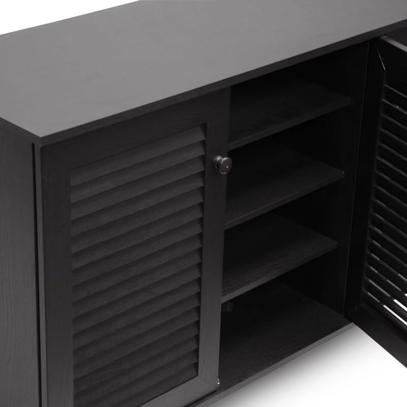 TJLSS Home Foyer Corridor Shoe Cabinet Finished Wooden Door Shoe Cabinet Entryway Shoe Storage Cabinet