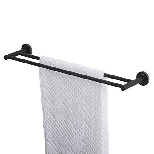 Tiger Urban Towel Rail Double, Black, 60 x 5x12 cm