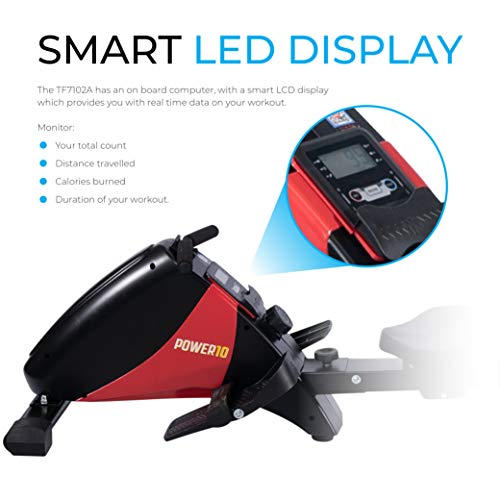 FIT4HOME Rowing machines Magnetic Rower Foldable Home Rowing Machine Red TF7102A