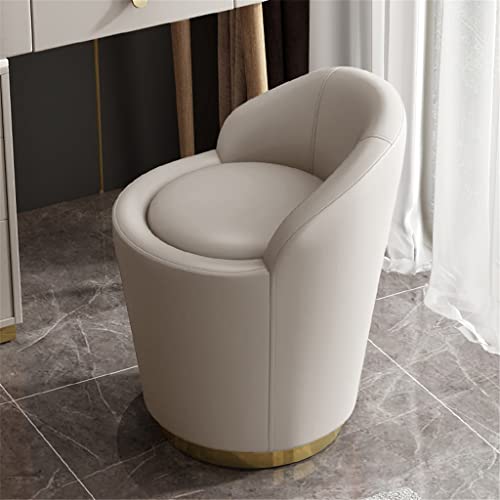 maozi Small Single Leather Sofa 360° Rotate Bedroom Dressing Vanity Chair Manicure Salon Swivel Chairs Living Room Dinning (Color : 3-pack, Size