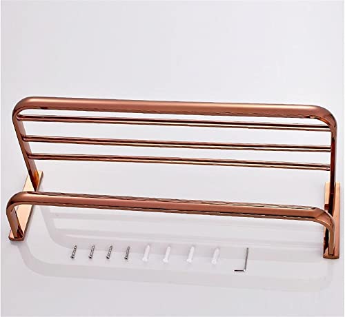 HIGOH Towel Racks,Bathroom Towel Rack Wall Mounted Towel Holder,Brass Bathroom Accessories,Towel Rack,Bathroom Shelf,Towel Holder