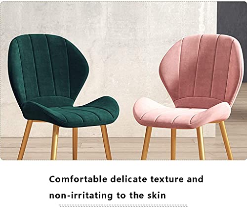 Dining Chairs Velvet Seat and Backrest with Sturdy Metal Legs for Kitchen Dining Room Lounge (Color : Style 6, Size : Black chair legs)