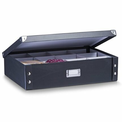 Zeller 17789 44.5 x 31.5 x 11 cm Belt/ Tie Box Cardboard, Black