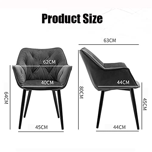 Modern Kitchen Dining Room Chairs Kitchen Dining Chairs Set Of 2 Velvet Seat and Backrests for Office Lounge Dining Kitchen Bedroom (Color : Pink