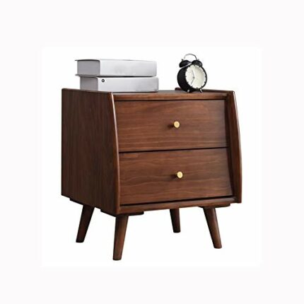 JYDQM All Solid Wood Bedside Table Simple Nordic Style Bedroom Locker, Mini Multifunctional Bedside Table Simple