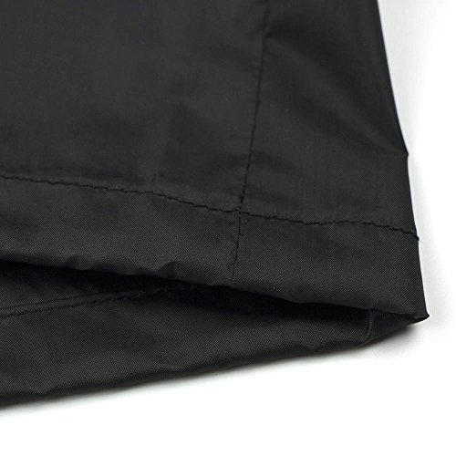 RUILASA Round Patio Set Cover Outdoor Table Cover, Medium - Strong and Durable, Premium High Grade Waterproof UV Furniture Cover - Black (4-6 Sea