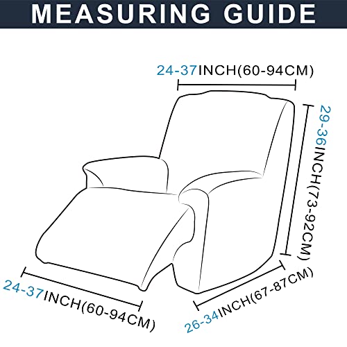 TIANSHU Fleece Recliner Covers,Velvet Plush Recliner Chair Slipcovers Modern Velvet Plush Recliner Slipcover Furniture Protector Cover Sofa Slipc