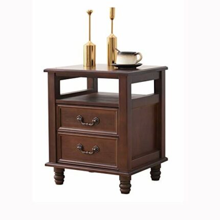 N/A Solid Wood Bedside Table Simple and Small Locker, Bedroom Mini Bedside Table
