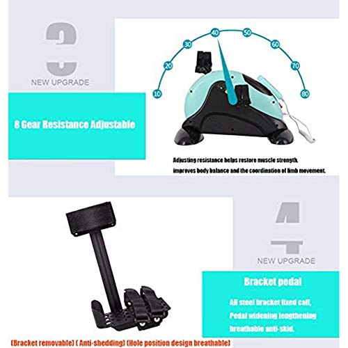 LUNEZY Electric Rehab Pedal Exerciser,Physical Therapy and Rehab Bike Pedal Motorized Trainer for Handicap, Disabled and Stroke Survivor