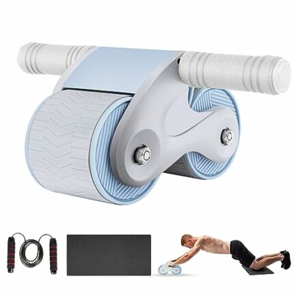 Flintronic Abs Roller Wheel, Automatic Rebound Abdominal Wheel with Elbow Support, Fitness Ab Trainer Roller Wheel for Core Strength Training Hom