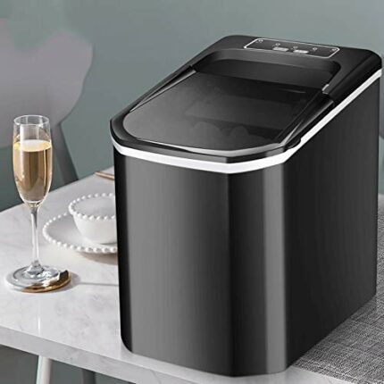 Yousiju Portable Automatic Ice Maker, Home, Bar Home Bullet Round Ice Making Machine, Coffee Shop P (Color : B)