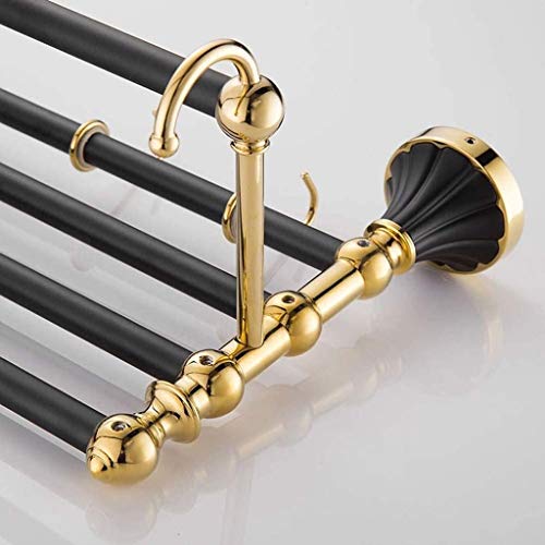 N/A Bath Towel Bar Stainless Steel Towel Rack Bathroom Towel Hanger Wall Mount Brushed Gold