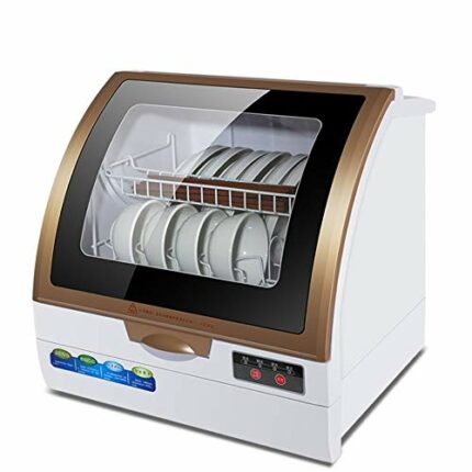 SKREOJF Intelligent Full-automatic Dishwasher Domestic Desk Type Installation Free Mini Air Drying Intelligent Dishwasher