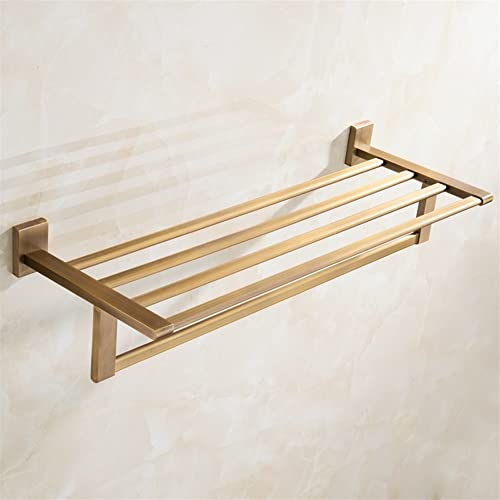 HIGOH Towel Rack Antique Towel Rack, All Copper Bath Towel Holder, Bathroom Hanger, Toilet Rack, Toilet Toilet Bathroom Hardware