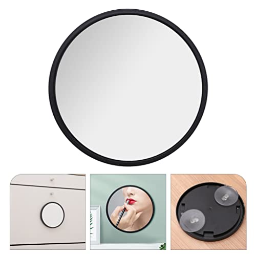 KALLORY Decorative Wall Mirror Modern Wall Mounted Mirror Hanging Round Mirror Bathroom Vanity Mirror Cosmetic Desktop Mirror for Home Bedroom Ro
