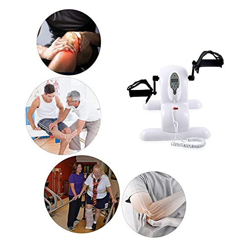 LUNEZY Bicycle Fitness Electric Mini Exercise Bike, Electric Rehabilitation Machine Home Leg Trainer Stroke Hemiplegia Rehabilitation Biking (Ele