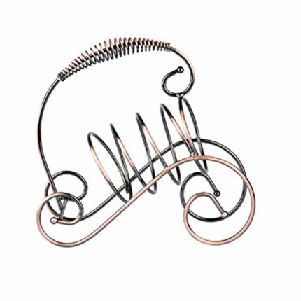 ZYZMH Spring Handle Wine Rack Portable Wine Display Shelf Holder Durable Wine Storage Rack Organizer Bar Decorations