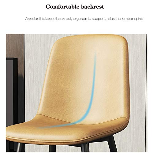 dining chair Kitchen Dining Room Furniture Chairs Faux Matte Suede Leather Dining Chairs with Backrest Soft Cushion And Sturdy Metal Legs For Off