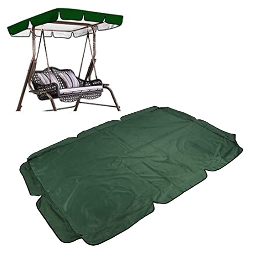 TITA-DONG Swing Canopy Replacement Cover, 600D Silver Coated Oxford Fabric Replacement Canopy Top Cover, Waterproof Replacement Canopy for Patio