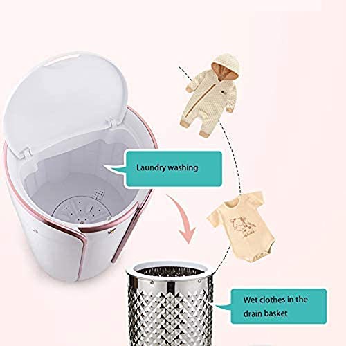 XIAOJUN Single Cylinder Home Washing Machine Automatic Mini Clothes Washer Stainless Steel Buckets Elution Integrated