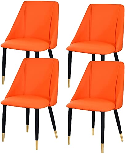 dining chair Office Reception Chairs Business Dining Chairs Set Kitchen Dining Chairs Set of 4 Matte Leather Upholstered Accent Chairs Modern Liv