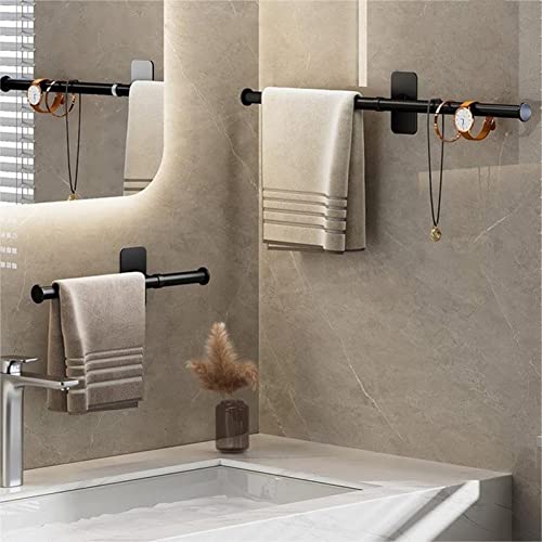 Metal Towel Rack Wall Hanging Rack Bath Towel Holder Bathroom Towel Bars Kitchen Storage Rack Bathroom Shelf