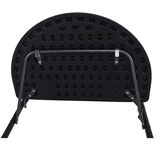 Chicreat 81008 Hanging Balcony Table, Foldable, Black