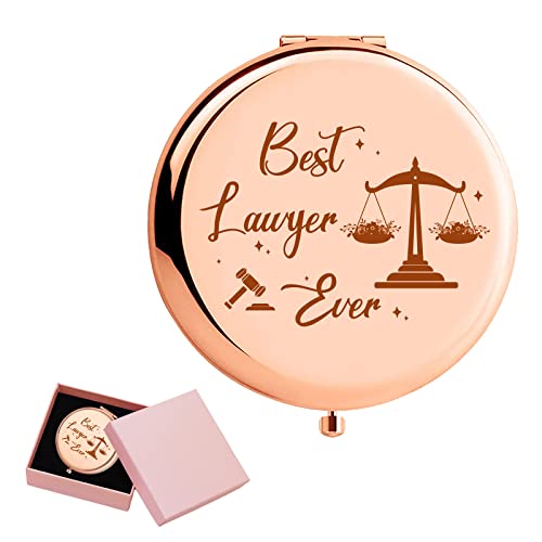ORIGACH Bonus Daughter Gifts - To My Bonus Daughter Rose Gold Magnifying Makeup Compact Mirror with Gift Box, 1X/2X Magnification - Birthday Gift