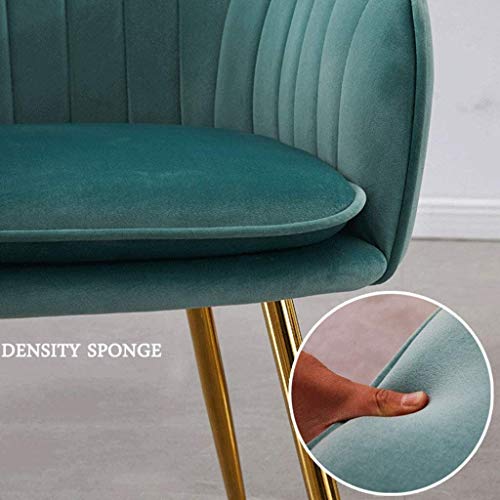 Kitchen Dining Room Furniture Chairs Dining Chairs Velvet Armchairs With Legs And Metal Back For Living Room Bedroom Kitchen Furniture (Color : P