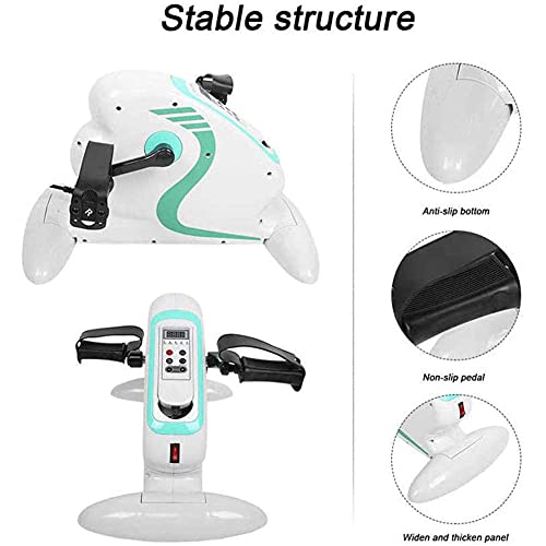 Electric Exercise Bike, Portable Fitness Exercise Bike,Knee & Leg Exercise Peddling Machine Adjustable Fitness Rehab Equipment for Seniors