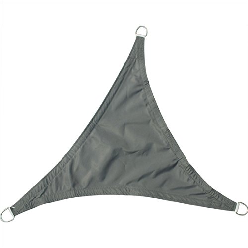 Greenbay Anthracite Patio Anti-UV Shade Sail - 3.6x3.6x3.6m Triangle - Gazebo Sail Awning Canopy