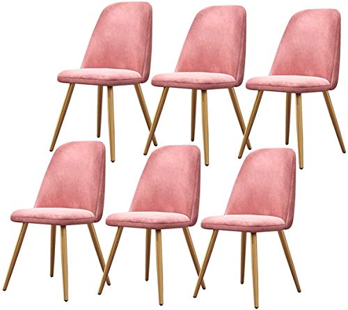 Modern Kitchen Dining Room Chairs Vintage Dining Chairs Set Of 6 Kitchen Counter Chairs Lounge Leisure Living Room Corner Chairs With Metal Legs