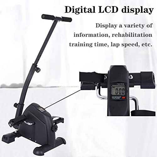 LUNEZY Exercise Bike, Indoor Training Bike Cycling with LCD Display, Arm & Leg Exercise Peddler Machine - Compact Pedal Exerciser - Fitness Equip