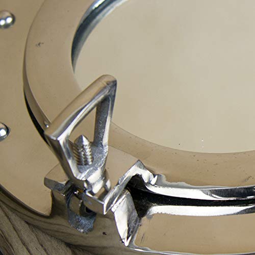 Nauticalia 4940 Aluminium Porthole Mirror, 30 cm, Silver