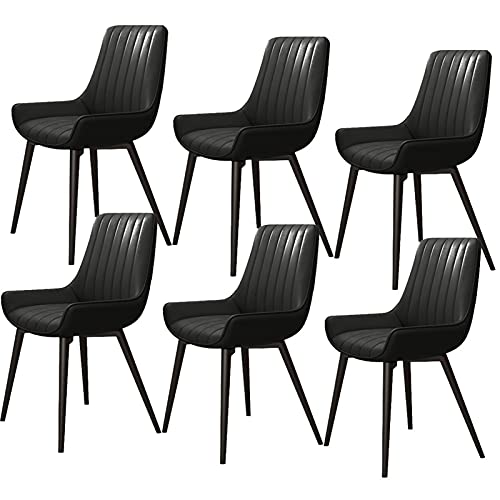 Modern Kitchen Dining Room Chairs Modern Kitchen Dining Chairs Set Of 6 Water Proof Leather Side Chair with Metal Legs for Office Dining Kitchen