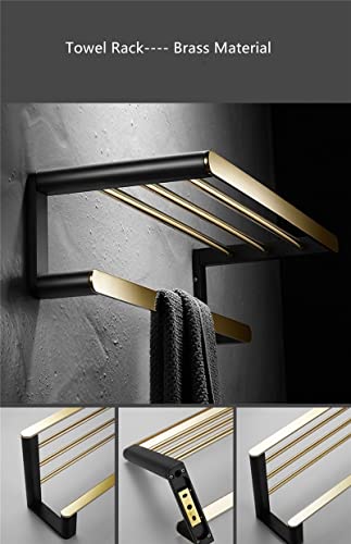 HIGOH Towel Racks,Bathroom Towel Rack Wall Mounted Towel Holder,Bathroom Accessories,Bathroom Shelf,Towel Rack,Towel Hanger Towel Holder,Bath Har