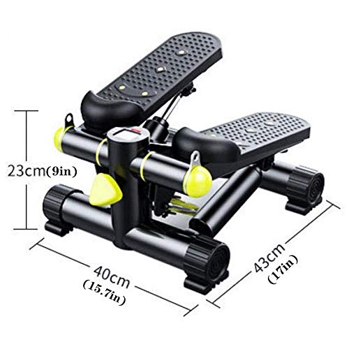 ALREMO HUANGXING - 2In1 Stepper with LCD Display, Body Sculpture Lateral Twist Stepper, Hydraulic Mini Weight Loss Slim Legs Plastic Fitness Equi