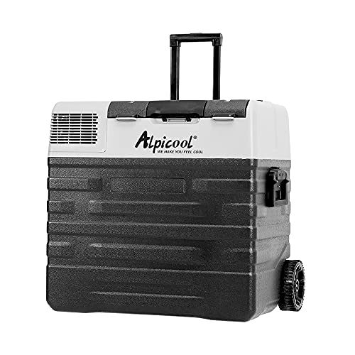 Alpicool NX62 Car Refrigerator 62L Portable Car Fridge Freezer Vehicle Camping Fridge Freezer DC 12/24v Campervan Boat Electric Cooler for Travel