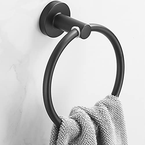 HIGOH Towel Racks,Bath Towel Holder,Bathroom Hand Towel,Towel,Bathroom Towel Rack,Towel Hanging Towel Rail,Round Stainless Steel Hand Towel Holde