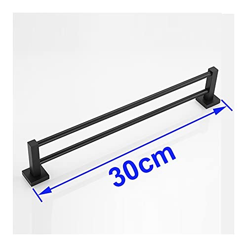 HIGOH Towel Rack Towel Rail for Bathroom, Matte Finish Stainless Steel Bathroom Accessory Double Towel Bar Towel Rail Towel Holder Bathroom Hardw