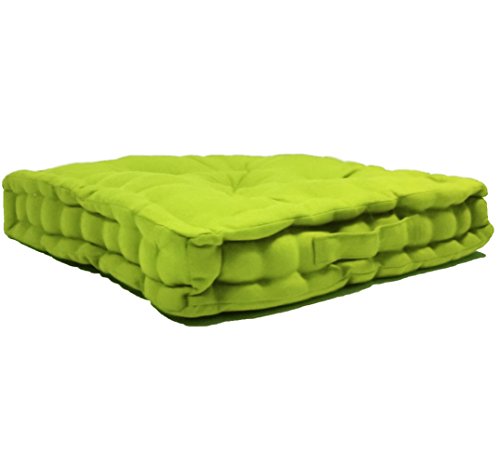 Luxury 100% Cotton Comfortable and Durable CHUNKY SQUARE SEAT PAD BOOSTER / CUSHION Ideal For Home, Office and Garden or Great Comfort for Pregna