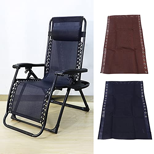 Kisbeibi Zero-Gravity Chair Replacement Fabric,63" x 17" Recliner Mesh Canvas,Lounge Chair Fabric with Ropes,an-ti-Gravity Folding Lounge Repair