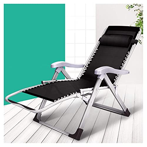 Sywlwxkq Folding Reclining Chairs, Lounger Deck Chairs, Beach Chairs, Sun Lounger, Zero Gravity Chairs, Super Width 66 CM, Beach Patio Garden Cam