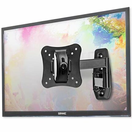 Duronic TV Bracket TVB0920 | Cantilever Wall Mount for 13”-30” Television Screen | Tilt +20° | Swivel 180°/360° | VESA Up to 600x400mm | Fixing f