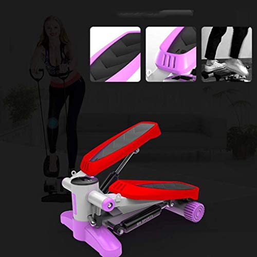N/A Fitness Mini Stepper Stair Stepper Exercise Equipment with Resistance Bands and Twisting Action 43 * 24 * 33cm