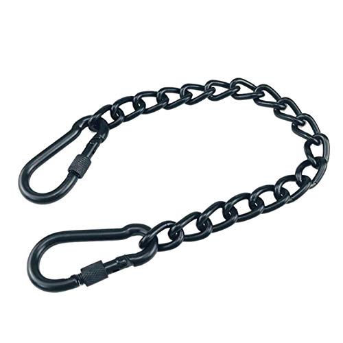 Faderr Hanging Chair Chain, Chain with Two Carabiners, Chair Hardware Swing Hooks, Stainless Steel Hanging Chair Chain with Two Carabiners, Max L