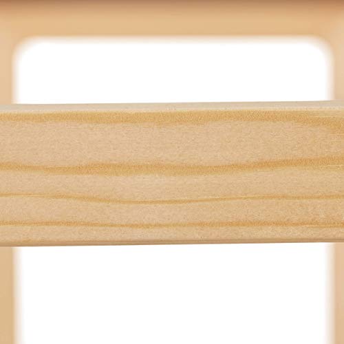 Relaxdays Extendible Shoe Rack, Open Storage Stand with 2 Tiers Wood & Iron, Up to 118 cm, Natural, iron, wood, Pack of 1